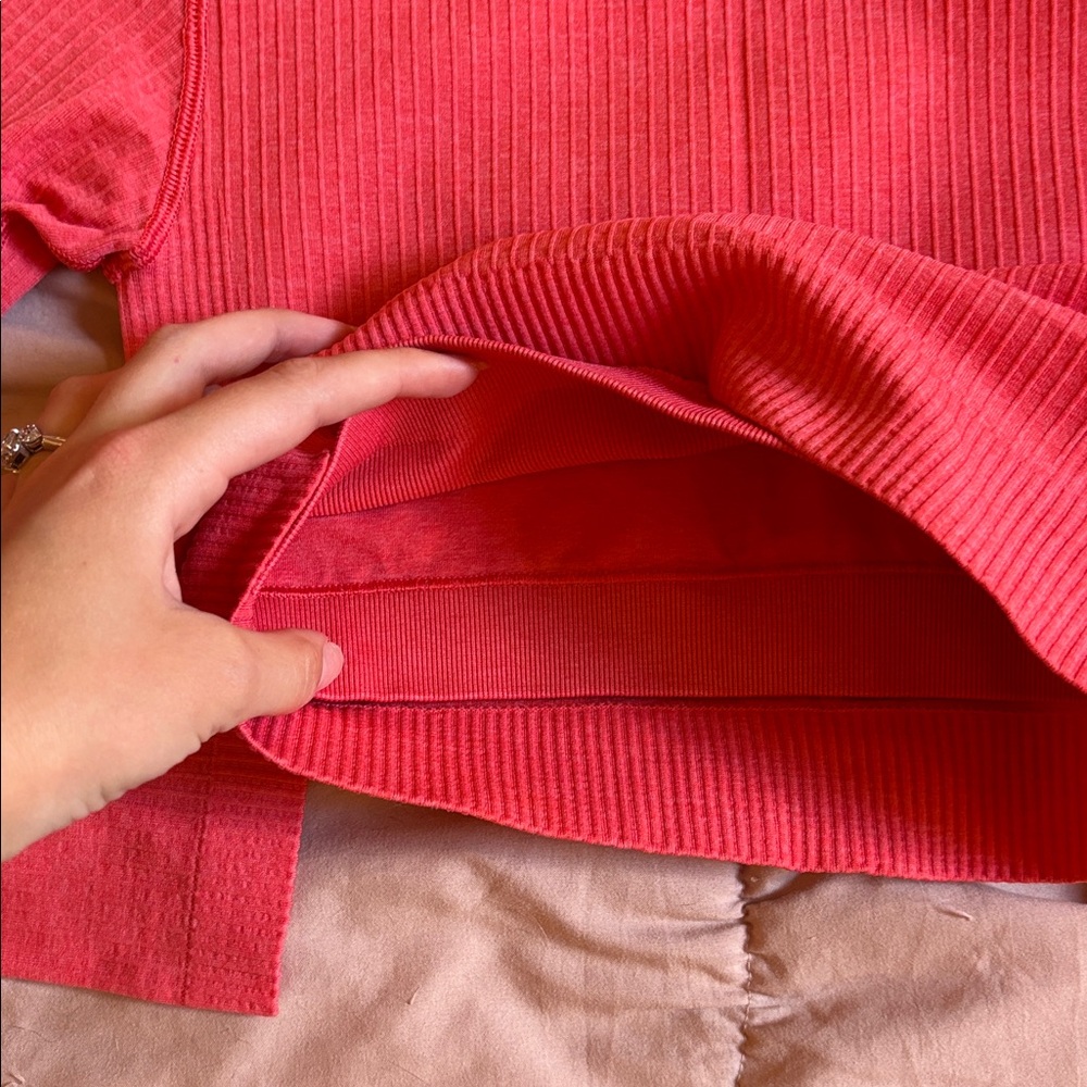 Lululemon Ebb to Street Long Sleeve Shirt in Pale Raseberry - Picture 8 of 11
